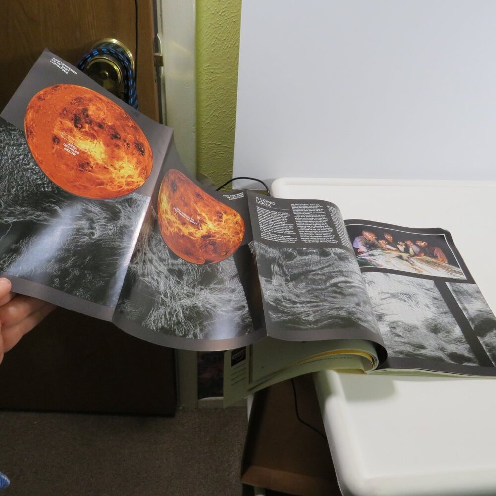 Planet Venus NASA addition National Geographic Magazine 1993